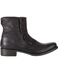 John Varvatos Bowery Button Boots - Lyst
