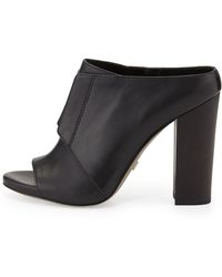 Pour La Victoire Eva High-Heel Leather Mule - Lyst