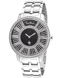 Thierry Mugler Women'S Silver-Tone Steel Black Dial - Lyst