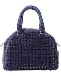 Christian Louboutin Eclipse Calfskin Spiked Small 'Panettone' Satchel Bag - Lyst