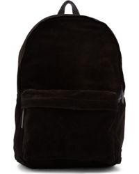 Ann Demeulemeester Black Suede Small Backpack - Lyst