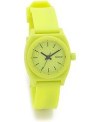 Nixon Small Time Teller P Watch - Hot Pink - Lyst