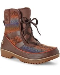 Sorel Dark Brown Tivoli Boots - Lyst