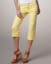Not Your Daughter's Jeans Carmen Button-Cuff Cropped Jeans - Lyst