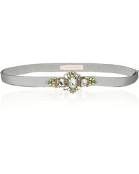 Matthew Williamson Jewelled Grosgrain Belt - Lyst