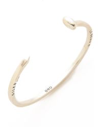 Giles & Brother Mini Railroad Spike Bracelet - Silver Ox - Lyst