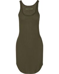 Enza Costa Ribbed Jersey Mini Dress - Lyst