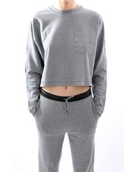 T By Alexander Wang Felpa Grigio - Lyst