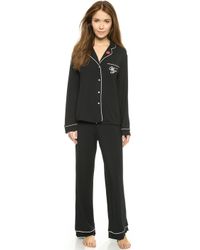 Wildfox Love Is Everything Pj Set - Black - Lyst