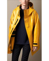 Burberry Seam-Sealed Rubberised Cotton Parka - Lyst