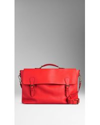 Burberry The Everyday Satchel In Grainy Leather - Lyst