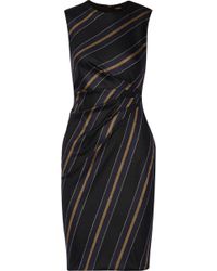 Adam Lippes Striped Wool-Blend Dress - Lyst
