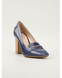 tod's block heel pumps