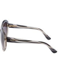 Emilio Pucci Women'S Cat Eye Graphite Sunglasses - Lyst