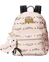 Betsey Johnson Studded Signature Mini Backpack - Lyst