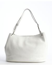 Tod's White Calfskin Large 'Horse' Shopping Tote - Lyst