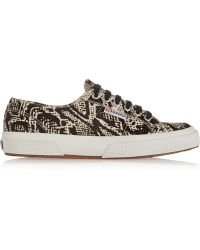 Superga Printed Pony Hair Sneakers - Lyst