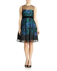 Eliza J Floral A Line Dress - Lyst