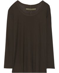 Enza Costa Ribbed Jersey Top - Lyst