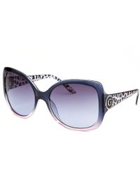 Guess Women'S Square Blue And Pink Gradient Sunglasses - Lyst