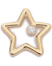 Aurelie Bidermann Diamond Star Earrings - Gold - Lyst