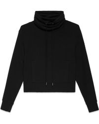 Helmut Lang Villous Funnel Neck Sweatshirt - Lyst