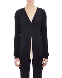 Ann Demeulemeester Belt-Back Mix-Stitch Cardigan - Lyst