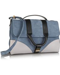Jason Wu Hanne Suede And Leather Shoulder Bag - Lyst