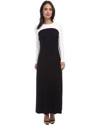 Karen Kane Color Block Maxi Dress - Lyst
