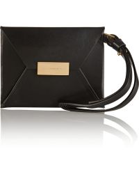 Stella McCartney Faux Leather Clutch - Lyst
