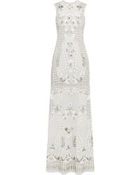 Needle & Thread Embellished Georgette Gown - Lyst