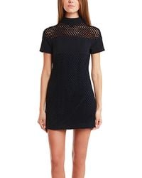 Charlotte Ronson Mini Dress With Crochet - Lyst