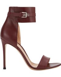 Gianvito Rossi Buckle-Cuff Sandals - Lyst