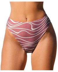 Cupshe X Stassie Wild Weekend High Waist Extra Cheeky Bikini Bottoms In