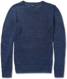 A.P.C. Knitted Linen Sweater - Lyst