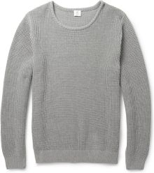 Sunspel Waffleknit Cotton Sweater - Lyst