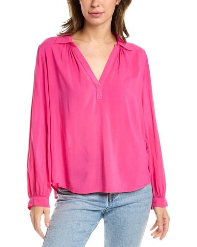 Pink Velvet By Graham Spencer Tops For Women Lyst