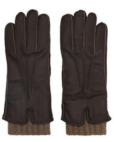 Black Loro Piana Gloves For Men Lyst