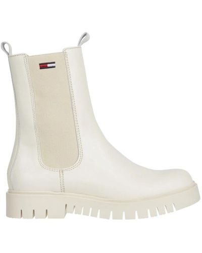 Natural Tommy Hilfiger Boots For Women Lyst