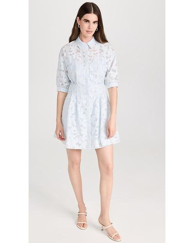 sachin and babi light blue dress Club Monaco White Pleated Maxi Dress by Club Monaco main image 0