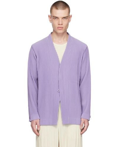 Purple Homme Plissé Issey Miyake Jackets for Men Lyst