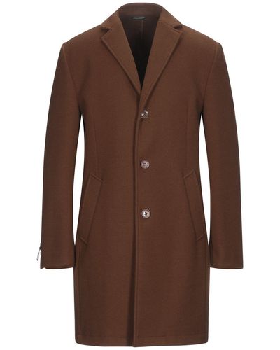 Brown Daniele Alessandrini Coats For Men Lyst