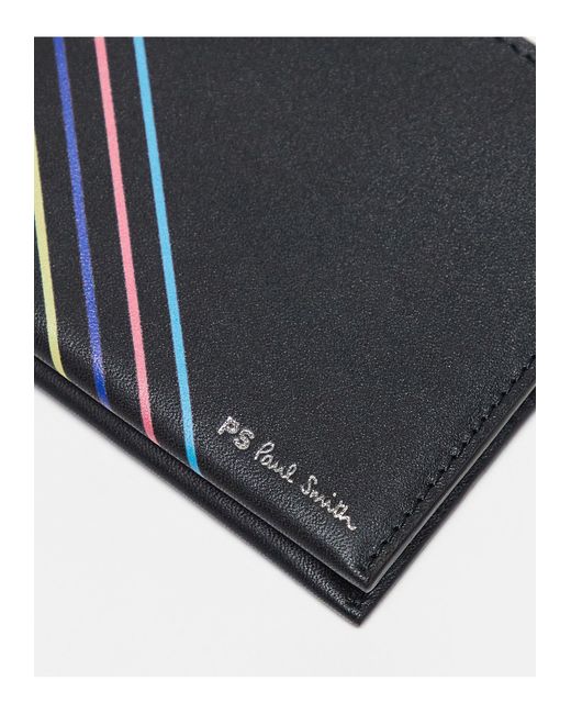 Paul Smith Stripe Billfold Wallet In Black For Men Lyst UK