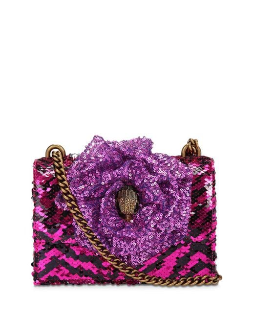 Kurt Geiger Shoreditch Small Sequins Crossbody In Purple Lyst