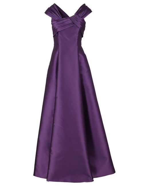 Alberta Ferretti Mikado In Purple Lyst