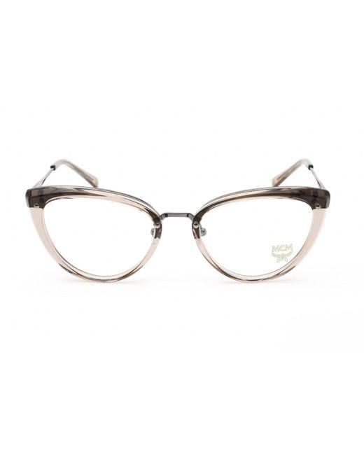 Mcm Eyeglasses Nude Clear Lens In Metallic Lyst