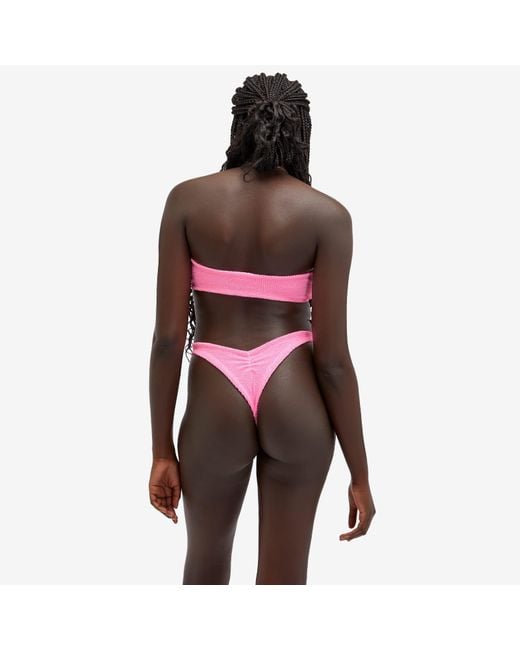 Hunza G Tina Bandeau Bikini In Pink Lyst UK