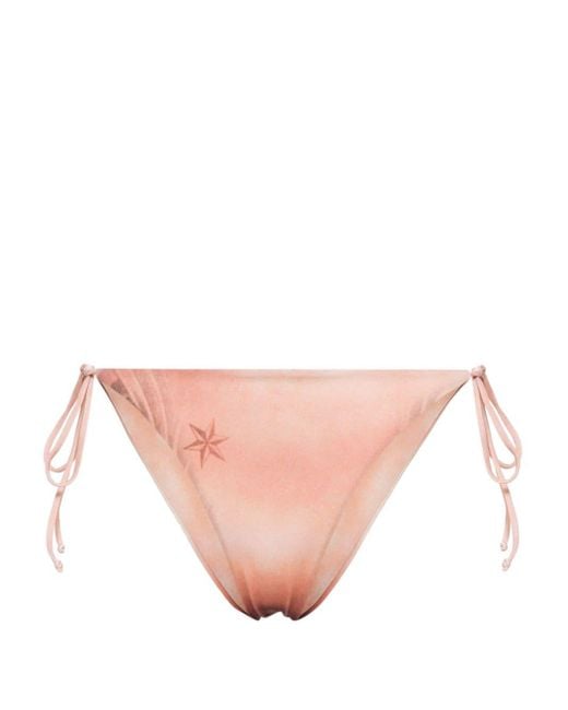 Jean Paul Gaultier The Nude Body Tattoo Bikini Bottoms In Pink Lyst