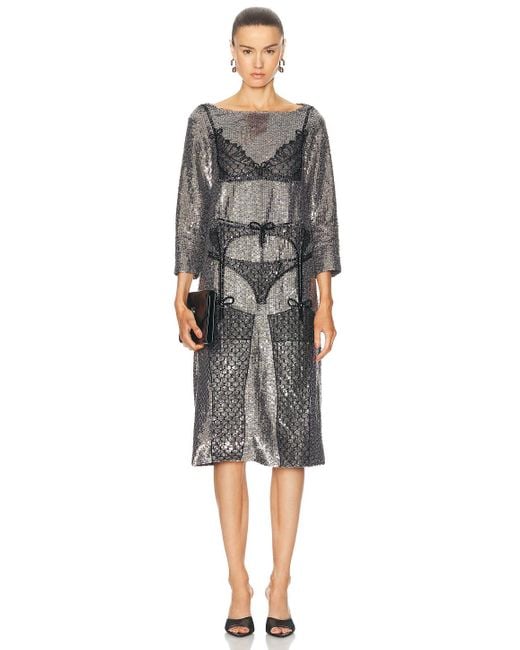 Wiederhoeft Lingerie Dress In White Lyst