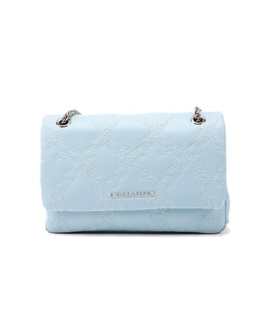 Ermanno Scervino Leather Maya Small Flap Bag In Blue Lyst